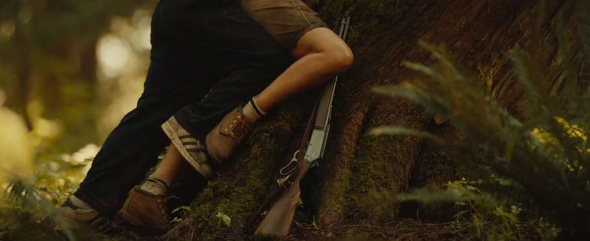 Tai and Van having sex against a tree